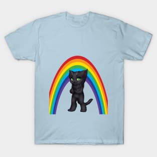 rainbow kids cat T-Shirt